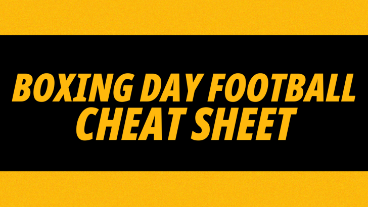Boxng Day football tips cheat sheet from Betfair